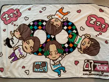 칸쟈니 super eight 플리스 담요 무릎 담요 47tour