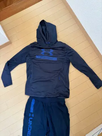 언더아머 네이비 트레이닝 의류 세트
