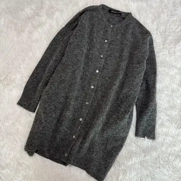 mizuiroind 알파카 양모 니트 롱 가디건 오버 사이즈