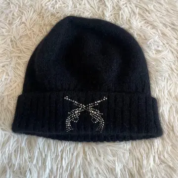 roar 니트 모자 올 스와로 캐시미어 100% 블랙