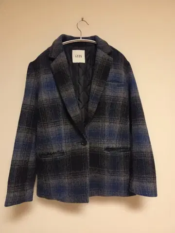 GYDA 체스터 코트 파랑 블랙 그레이