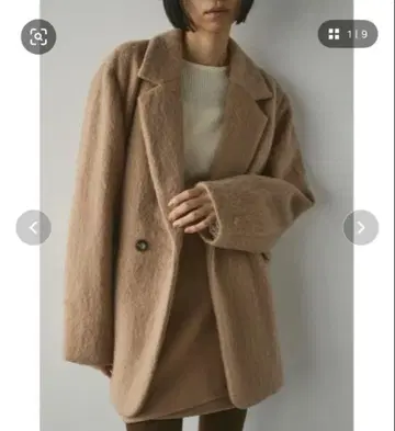 스타일 믹서 샤기 테일러드 자켓 M 베이지 새상품급