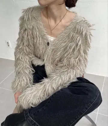 CAPRICIEUX LEMAGE 프린지 V 가디건