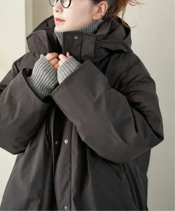 Spick and Span 2WAY 발수 다운 하프 코트 36 블랙