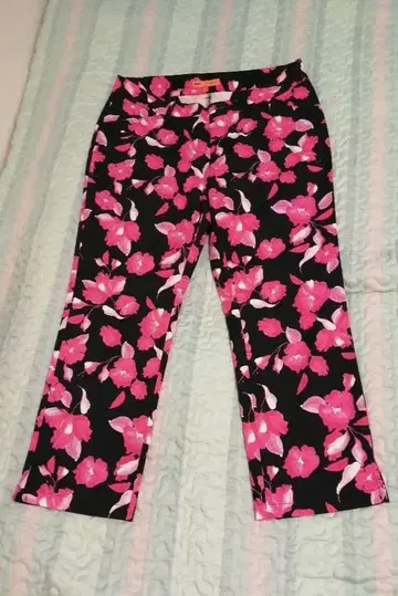 빔즈 플라워 프린트 여성 팬츠