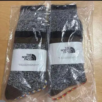 THE NORTH FACE 그레이/브라운 삭스 2족 세트