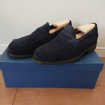 새상품 미사용 SANDERS 스웨이드 로퍼 made in England