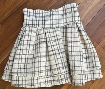 트위드 슬림 레그 스커트