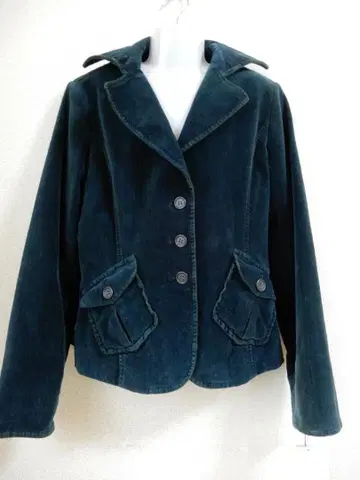 블레스 누오바 코듀로이 자켓 M 사이즈 피콕 그린