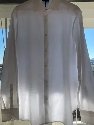 [정품] Emporio Armani 화이트 사인 패턴 셔츠