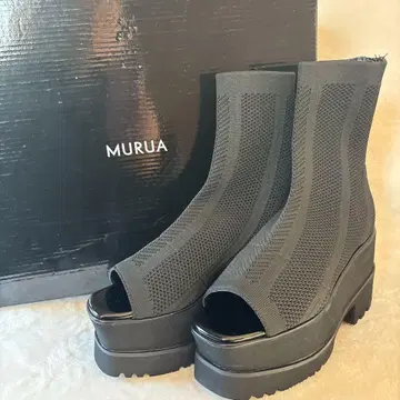 MURUA 22.5cm 오픈토 부츠