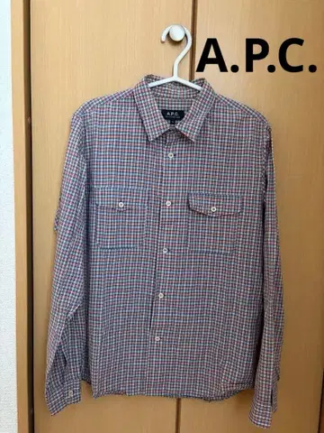 A.P.C. 체크 무늬 셔츠 S 사이즈
