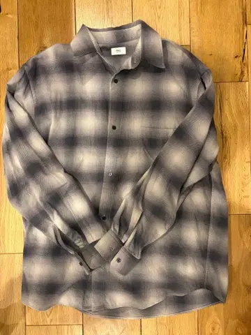 체크 무늬 플란넬 셔츠 S