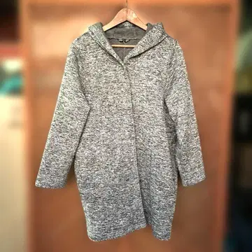 키레 SUREVE 3L 그레이 후드 부착 롱 후디 코트 아우터