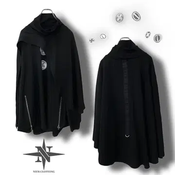 NieR 판초풍 UNISEX 하이넥 풀오버