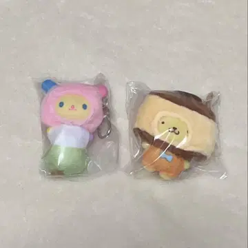 산리오 시크릿 키링 치비토모 화과자 우사하나 폼폼푸딩