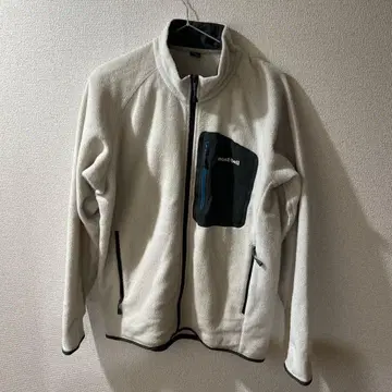 mont-bell 플리스 자켓 화이트 계열