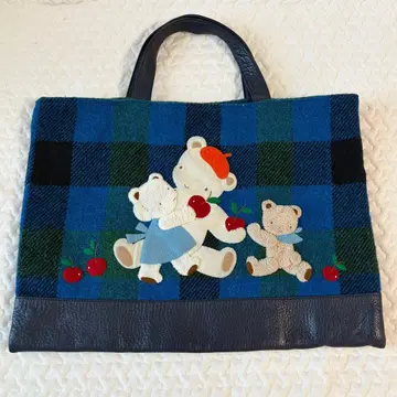 새상품급 파미리아 해리스 트위드 콜라보 레슨백