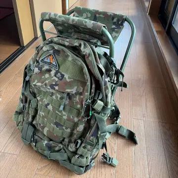 카모플라쥬 대용량 백팩 체어 기능 포함