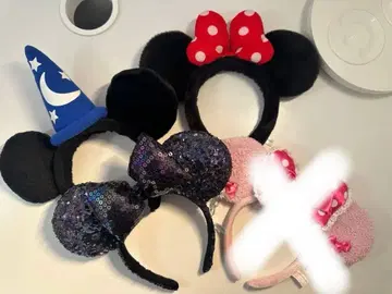 미키 미니 머리띠 4종 세트