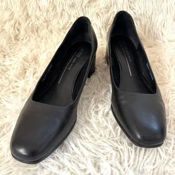 ecco 에코 컴포트 가죽 펌프스 블랙 외반모지 24.5