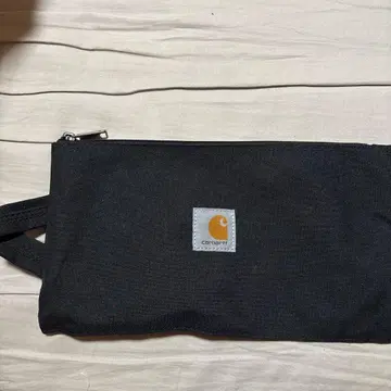 Carhartt 블랙 캔버스 파우치