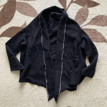 투주르 코튼 울 겉옷 볼레로 자켓 일본제 다크 네이비