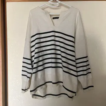 Right-on 스키퍼 스웨터 M 사이즈 보더