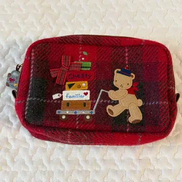 새상품급 파밀리아 체스티 콜라보 파우치