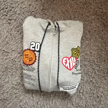 EXILE 그레이 집업 후드티 L 사이즈