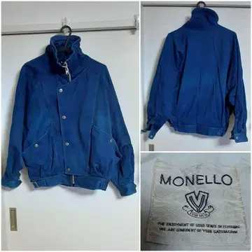 MONELLO 빈티지 데님 블루종 점퍼 M
