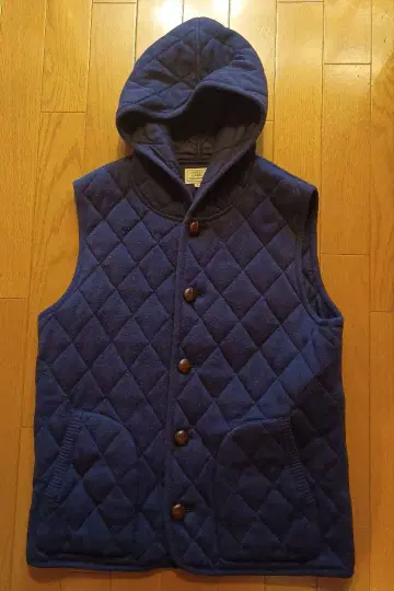 그린 레이블 릴랙싱 퀼팅 후드 베스트