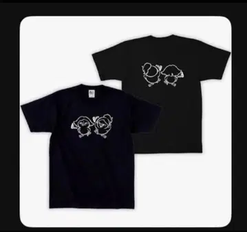 평플라 HAG BUBBY 블랙 티셔츠 공식 굿즈