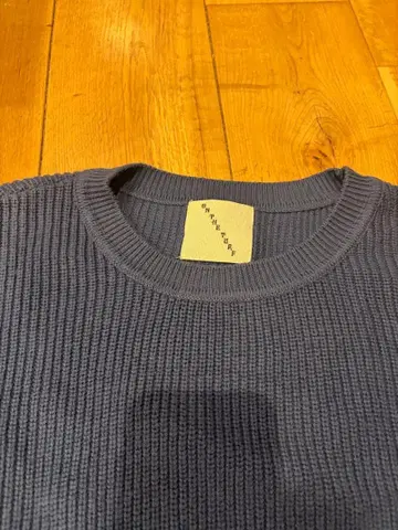 론 헤르만 다크 블루 리브 크루넥 스웨터