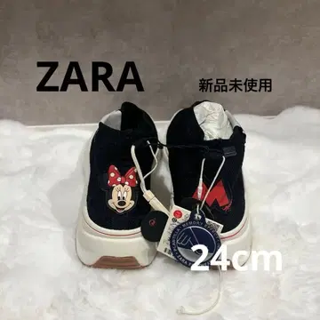 ZARA 미니 마우스 슬립온 스니커즈 블랙