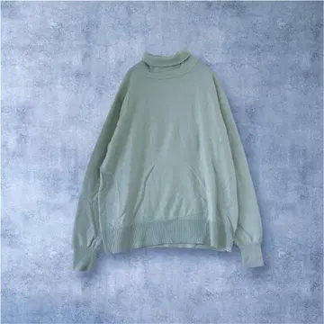 [ 투모로우랜드 보르지 ] 울 니트 터틀 스웨터 긴팔 M