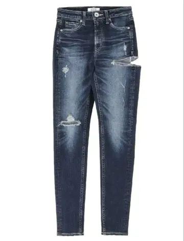 GYDA SIDE RIPPED 스키니 데님 팬츠