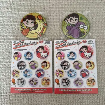 2세트 페코짱 x 산리오 콜라보 굿즈 폼폼푸딩 케로케로케로피