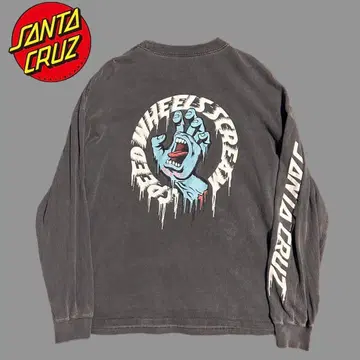 무라사키 스포츠 별주 SANTACRUZ 산타크루즈 긴팔 티셔츠 흑먹색