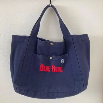 BLUE BLUE 토트 BB 앵커 캔버스 백 L
