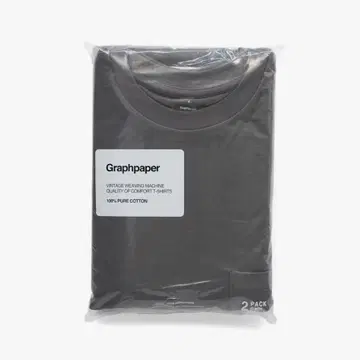 Graphpaper 2-Pack S/S 포켓 티 한 장만