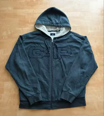 90s 00s 올드 갭 지퍼 후드티 더블 페이스 안감 서멀