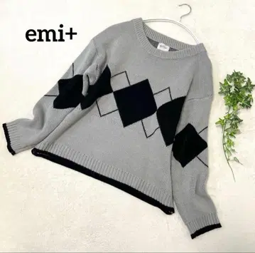 에미+ emi+ 니트 라이트 그레이 프리 사이즈
