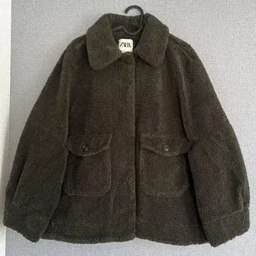 ZARA 보아 자켓 다크 그린