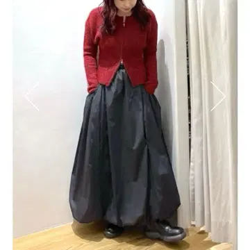 스타일 믹서 셔링 포켓 벌룬 스커트 S 블랙