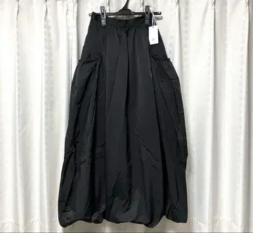 스타일 믹서 셔링 포켓 벌룬 스커트 S 블랙