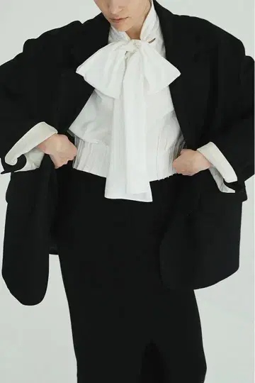 CLANE RIBBON ZIP SHIRTS 클라네