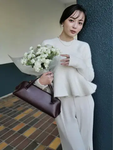 anuans 페플럼 숏 니트탑 1 사이즈