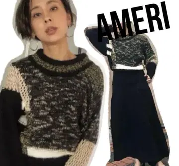 AMERI 니트 스웨터 라메