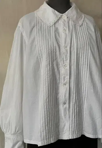 앤티크 프랑스 블라우스 1920s 스캘럽 레이스 블라우스